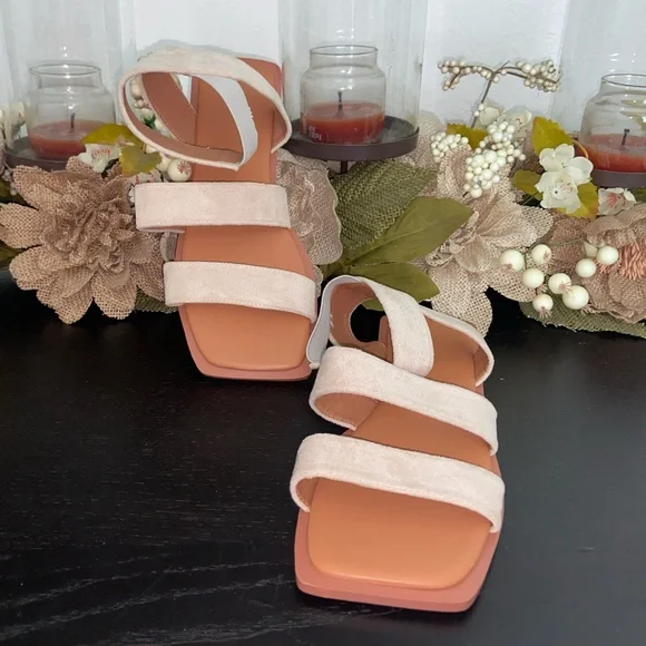 Beige Suede Sandals - Picture 8 of 8